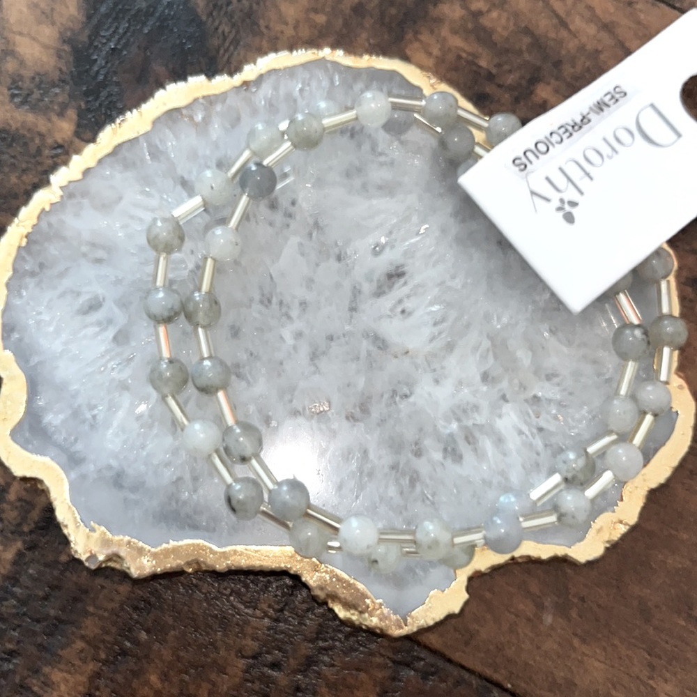 Labradorite layered bracelet - Picture 2 of 6
